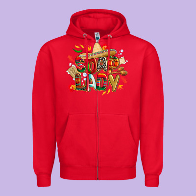Cinco De Mayo Soap Lady Zipper Hoodie Designed By Cowgirlartshop