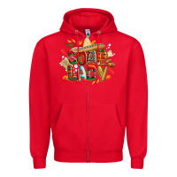 Red cinco de mayo soap lady Zipper Hoodie - CowGirlArtShop