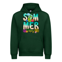 Forest Green Summer Vibes Urban Hoodie - CowhideDigitalArt