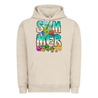 Pigment French Oak Summer Vibes Urban Hoodie - CowhideDigitalArt
