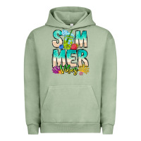 Pigment Oil Green Summer Vibes Urban Hoodie - CowhideDigitalArt