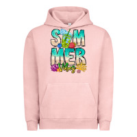 Pigment Salmon Summer Vibes Urban Hoodie - CowhideDigitalArt