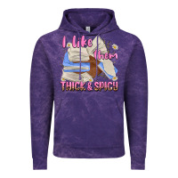Cloud Purple i like them thick and spicy Vintage Hoodie - MaliasSmallBusiness