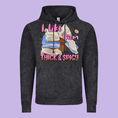 I Like Them Thick And Spicy Vintage Hoodie Designed By Maliassmallbusiness