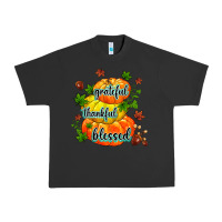 Pigment Black grateful thankful blessed Urban Heavy Tee - MaliasSmallBusiness