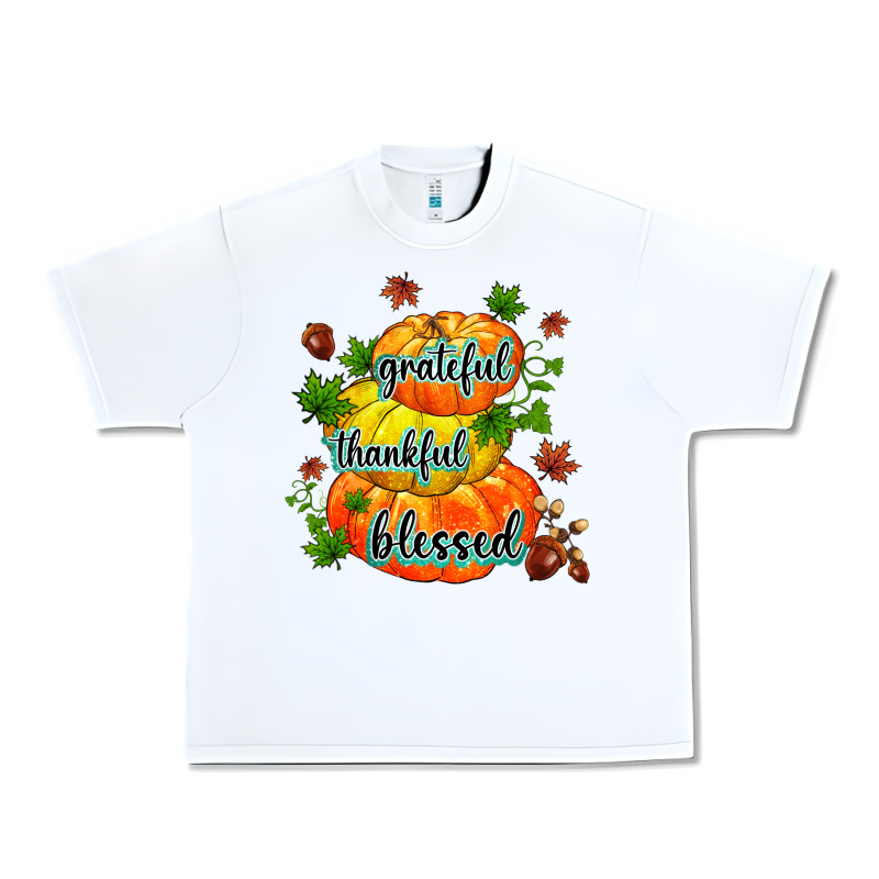 Grateful Thankful Blessed Urban Heavy Tee by MaliasSmallBusiness | Teevron