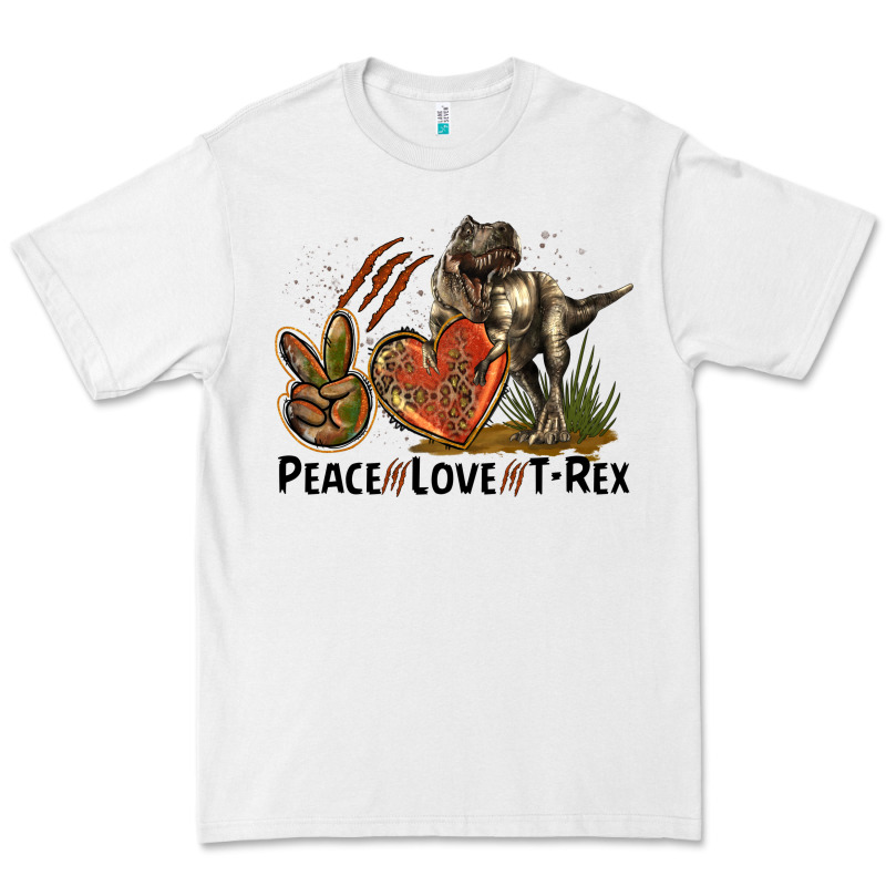 Western Peace Love T-rex Premium Tee by LillyAllenDesigns | Teevron