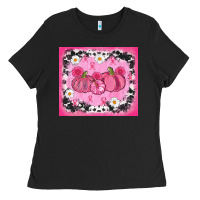 Black breast cancer pumpkins Ladies Tee - AdoDesignShop