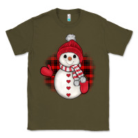 Army Green snowman christmas Classic Tee - JahusDesignShop