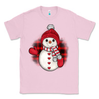 Bubblegum Pink snowman christmas Classic Tee - JahusDesignShop