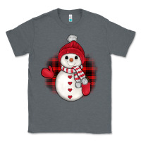 Charcoal Heather snowman christmas Classic Tee - JahusDesignShop