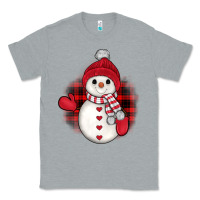 Heather Grey snowman christmas Classic Tee - JahusDesignShop