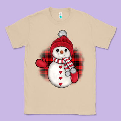 Snowman Christmas Classic Tee Designed By Jahusdesignshop