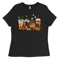 Black Christmas coffee cups with Labrador Ladies Tee - RanaPortraitStore