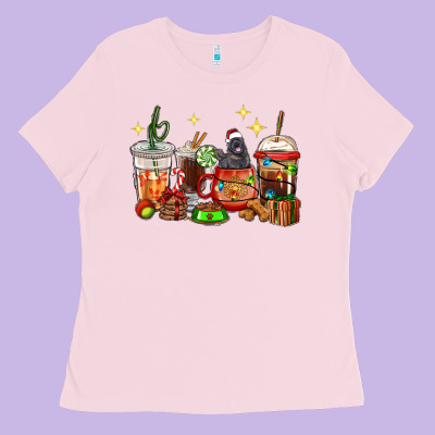 Christmas Coffee Cups With Labrador Ladies Tee Designed By Ranaportraitstore