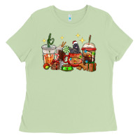 Matcha Christmas coffee cups with Labrador Ladies Tee - RanaPortraitStore