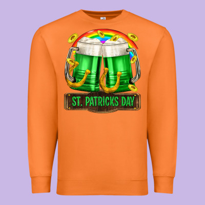 St. Patrick's Day Beer Premium Sweatshirt Designed By Oliviacreatesart
