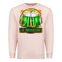 Pale Pink St. Patrick's Day beer Premium Sweatshirt - OliviaCreatesArt