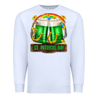 White St. Patrick's Day beer Premium Sweatshirt - OliviaCreatesArt
