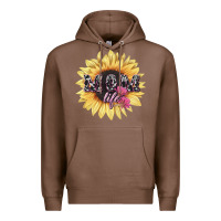 Chestnut Mom life sunflower mother's day Premium Hoodie - HowdyJamesFarm