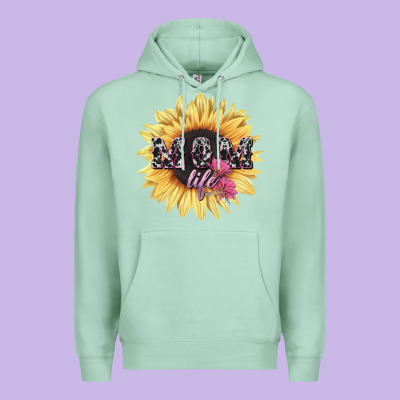 Mom Life Sunflower Mother's Day Premium Hoodie Designed By Howdyjamesfarm