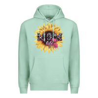 Seafoam Mom life sunflower mother's day Premium Hoodie - HowdyJamesFarm