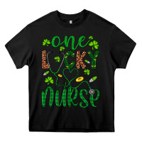 Black Leopard Glitter One Lucky Nurse Heavy Core Tee - Artiststas