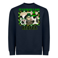 Navy St Patricks Day Heifer Heavyweight Sweatshirt - Bettercallsaul