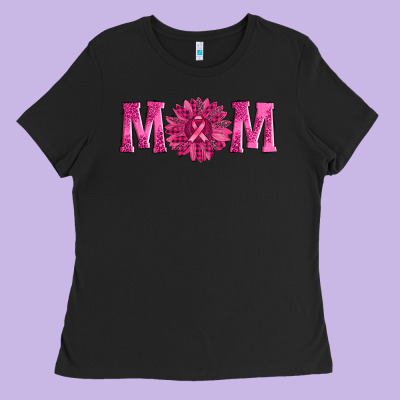 Breast Cancer Mom Sunflower Ladies Tee Designed By Adodesignshop