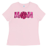 Bubblegum Pink breast cancer mom sunflower Ladies Tee - AdoDesignShop
