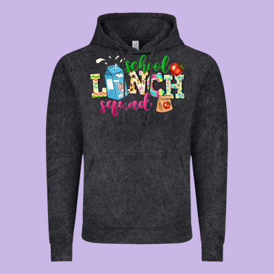 School Lunch Squad Vintage Hoodie Designed By Nancycooperartshop