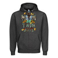 Charcoal Heather mom of twin boys mother's day Zipper Hoodie - CowGirlArtShop