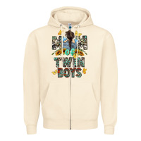 Sandshell mom of twin boys mother's day Zipper Hoodie - CowGirlArtShop