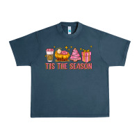 Midnight Navy tis the season Urban Heavy Tee - MaliasSmallBusiness
