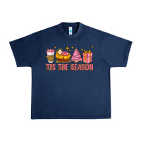 Navy tis the season Urban Heavy Tee - MaliasSmallBusiness