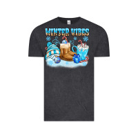 Vintage Black winter vibes Vintage Tee - MaliasSmallBusiness