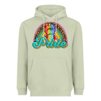 Matcha pride rainbow Heavyweight Hoodie - OliviaCreatesArt