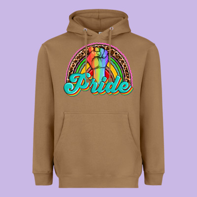 Pride Rainbow Heavyweight Hoodie Designed By Oliviacreatesart