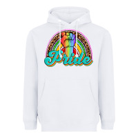 White pride rainbow Heavyweight Hoodie - OliviaCreatesArt
