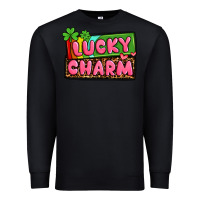 Black St. Patrick's lucky charm Premium Sweatshirt - OliviaCreatesArt