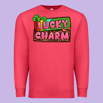 St. Patrick's Lucky Charm Premium Sweatshirt Designed By Oliviacreatesart