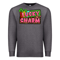 Charcoal Heather St. Patrick's lucky charm Premium Sweatshirt - OliviaCreatesArt