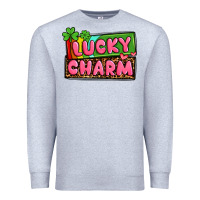 Heather Grey St. Patrick's lucky charm Premium Sweatshirt - OliviaCreatesArt