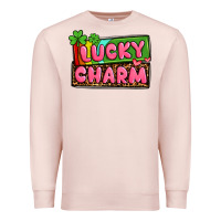 Pale Pink St. Patrick's lucky charm Premium Sweatshirt - OliviaCreatesArt
