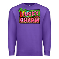 Purple St. Patrick's lucky charm Premium Sweatshirt - OliviaCreatesArt