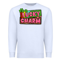 White St. Patrick's lucky charm Premium Sweatshirt - OliviaCreatesArt