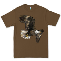Cacao White Headed Eagle Premium Tee - LillyAllenDesigns