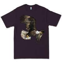Plum White Headed Eagle Premium Tee - LillyAllenDesigns