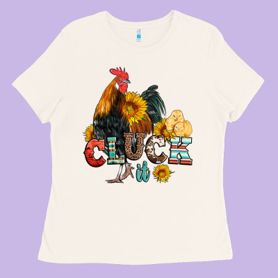 Cluck It Coop Animals Hen And Chick Aztec Serape Leopard Ladies Tee Designed By Artiststas