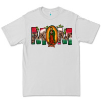 Dove Grey mexican flag our lady of guadalupe mom leopard Premium Tee - JahusDesignShop